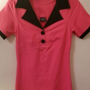 Dresses - Pink 50s diner wiggle dress by steady clothing Dresses - Pink 50s diner wiggle dress by steady clothing